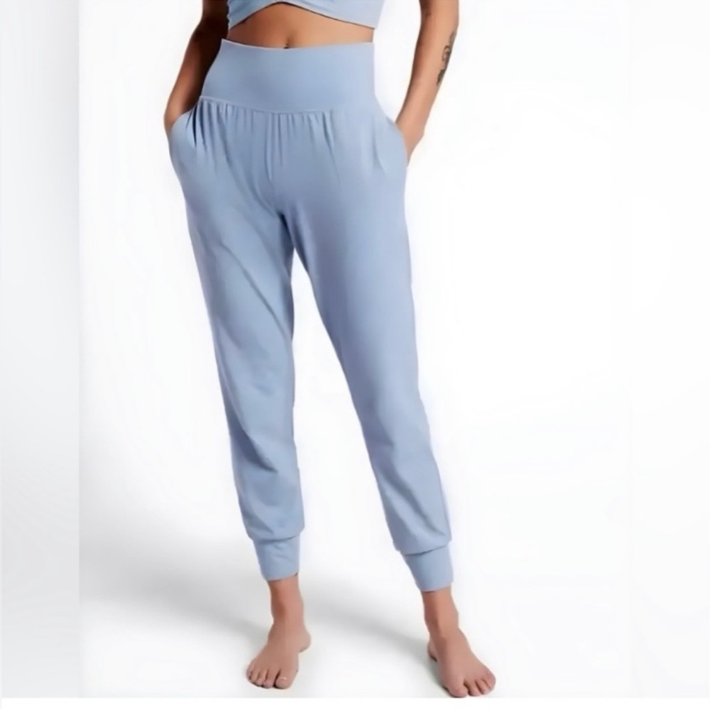 Athleta Salutation Blue Joggers - image 1